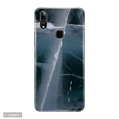 Dugvio? Printed Designer Hard Back Case Cover for Vivo Y95 (Black Marble Effect)