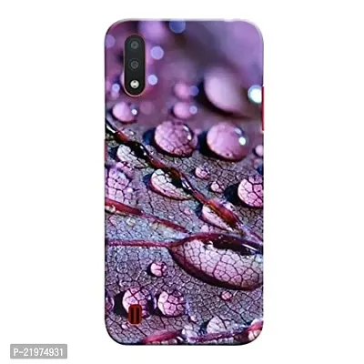 Dugvio? Printed Designer Back Case Cover for Samsung Galaxy M01 / Samsung M01 (Leaf with Drop)