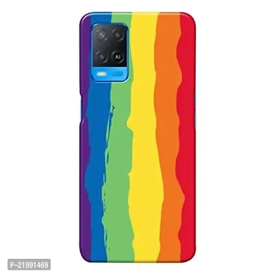 Dugvio? Printed Designer Back Cover Case for Oppo A54 / CPH2239 / Oppo A54 (5G) - Rainbow