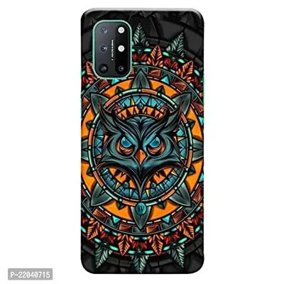 Dugvio? Printed Angry Owl Designer Hard Back Case Cover for OnePlus 8T (Multicolor)