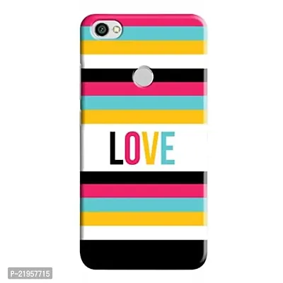 Dugvio? Polycarbonate Printed Hard Back Case Cover for Xiaomi Redmi Y1 (Love Pattern Art)