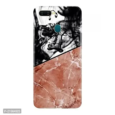 Dugvio? Poly Carbonate Back Cover Case for Oppo F9 Pro - Smoke Effect with Marble