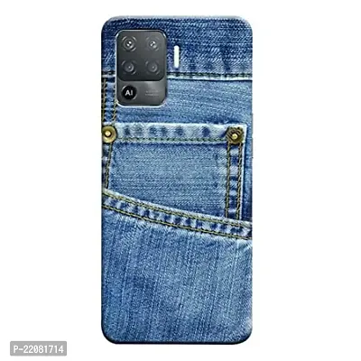 Dugvio? Printed Designer Back Cover Case for Oppo F19 Pro/Oppo F19 Pro (4G) - Blue Pocket Jeans