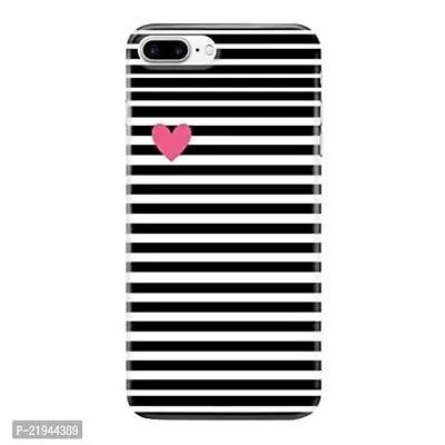 Dugvio? Polycarbonate Printed Hard Back Case Cover for iPhone 8 Plus (Black Pattern)