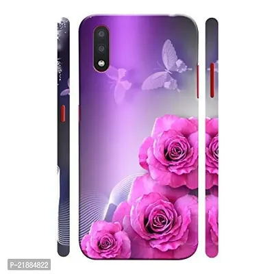 Dugvio Printed Colorful Butterfuly with Red Rose Designer Hard Back Case Cover for Samsung Galaxy M02 / Samsung M02 (Multicolor)