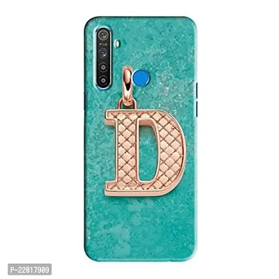 Dugvio? Printed Designer Hard Back Case Cover for Realme 5 (D Name Alphabet)