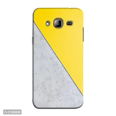 Dugvio? Printed Designer Hard Back Case Cover for Samsung Galaxy J7 (2015) / Samsung J7 Duos / J700F (Yellow and Grey Design)