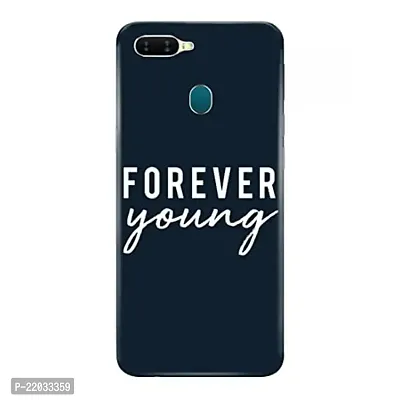 Dugvio? Printed Designer Matt Finish Hard Back Cover Case for Oppo A7 / Oppo A12 / Oppo A5S - Forever Young Motivation Quotes