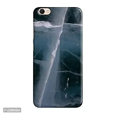 Dugvio? Printed Designer Hard Back Case Cover for Vivo V5 / Vivo V5S (Black Marble Effect)-thumb0