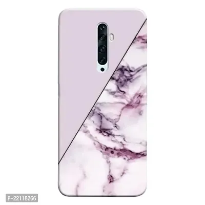 Dugvio? Printed Hard Back Case Cover Compatible for Oppo A15 / Oppo A15S - Pink and Grey Marble Effect (Multicolor)