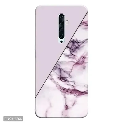 Dugvio? Printed Hard Back Case Cover Compatible for Oppo A15 / Oppo A15S - Pink and Grey Marble Effect (Multicolor)-thumb0