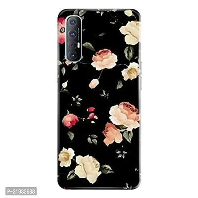 Dugvio? Polycarbonate Printed Hard Back Case Cover for Oppo Reno 3 Pro (Vintage Flower)-thumb0
