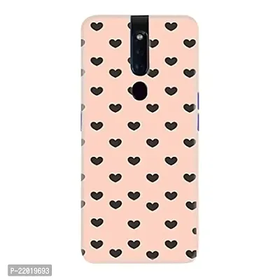 Dugvio? Printed Designer Hard Back Case Cover for Oppo F11 Pro (Black Love in Pink Theme)-thumb0