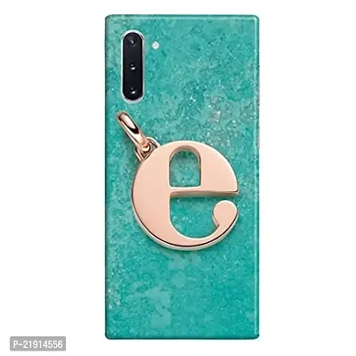 Dugvio? Polycarbonate Printed Hard Back Case Cover for Samsung Galaxy Note 10 / Samsung Note 10 (E Name Alphabet)-thumb0