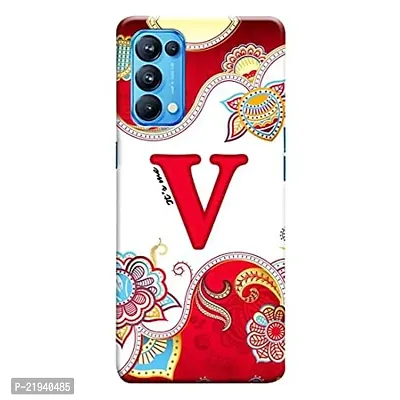 Dugvio? Polycarbonate Printed Hard Back Case Cover for Oppo Reno 5 Pro/Oppo Reno 5 Pro (5G) (Its Me V Alphabet)-thumb0