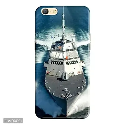 Dugvio? Poly Carbonate Back Cover Case for Oppo A71 - Navy Ship