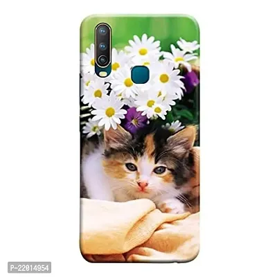 Dugvio? Printed Designer Hard Back Case Cover for Vivo U10 (Sweet cat)-thumb0