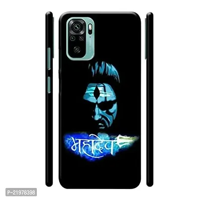 Dugvio? Printed Designer Matt Finish Hard Back Cover Case for Xiaomi Redmi Note 10 / Redmi Note 10S - Lord Mahadev