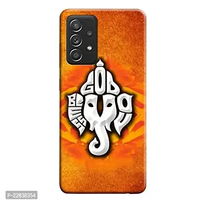 Dugvio? Printed Designer Matt Finish Hard Back Case Cover for Samsung Galaxy A52 / Samsung A52 (Lord Ganesha, Ganpati Bappa)-thumb0