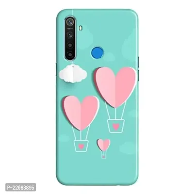 Dugvio? Printed Designer Matt Finish Hard Back Cover Case for Realme 5S / Realme 5 / Realme 5i - Love Sky