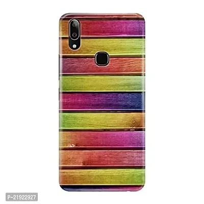 Dugvio? Polycarbonate Printed Hard Back Case Cover for Vivo Y83 Pro (Colorful Wooden)-thumb0