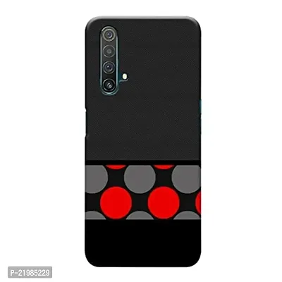 Dugvio? Printed Designer Back Cover Case for Realme X3 / Realme X3 Super Zoom - Red and Grey Pattern