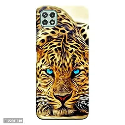 Dugvio? Printed Designer Matt Finish Hard Back Cover Case for Samsung Galaxy A22 (5G) - Tiger Art