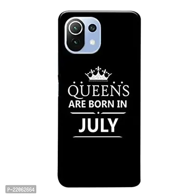 Dugvio? Printed Designer Back Cover Case for Xiaomi Mi 11 Lite/Xiaomi Mi 11 Lite 5G / Xiaomi 11 Lite NE 5G - Queens are Born in July
