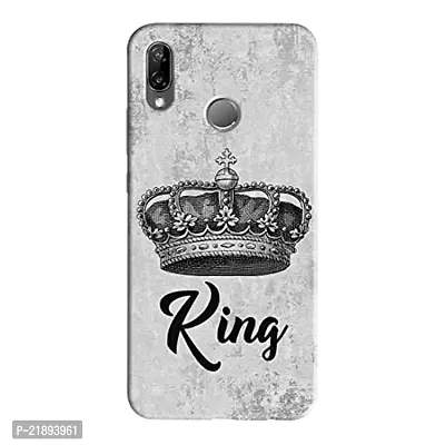 Dugvio Polycarbonate Printed Colorful King, King Crown Designer Hard Back Case Cover for Huawei Honor Nova 3i / Honor Nova 3i (Multicolor)-thumb0