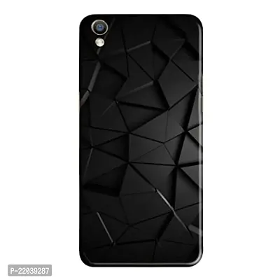 Dugvio? Printed Designer Matt Finish Hard Back Cover Case for Oppo F1 Plus - Black Texture