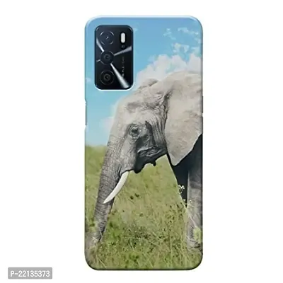 Dugvio? Printed Hard Back Case Cover Compatible for Oppo A16 5G - Elephant, Animal Lover (Multicolor)-thumb0