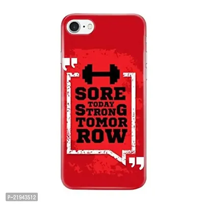 Dugvio? Polycarbonate Printed Hard Back Case Cover for iPhone 8 (Gym Motivation Quotes)