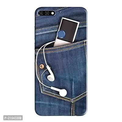 Dugvio? Polycarbonate Printed Hard Back Case Cover for Huawei Honor 7C (Pocket Jeans Art)