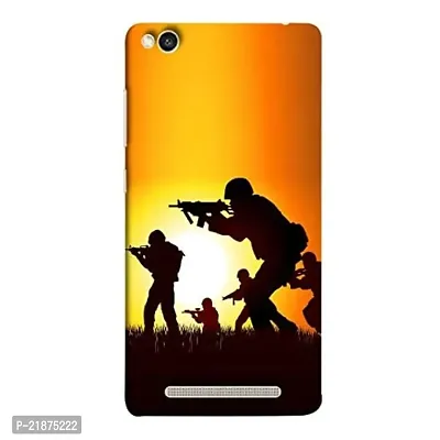 Dugvio Printed Colorful Army, Sergical Strike, Defence, Army Designer Back Case Cover for Xiaomi Redmi 4A / Redmi 4A (Multicolor)-thumb0