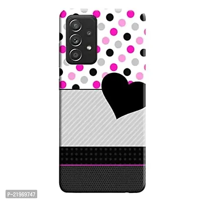 Dugvio? Printed Designer Back Case Cover for Samsung Galaxy A52 / Samsung A52 (Love Heart Pattern)