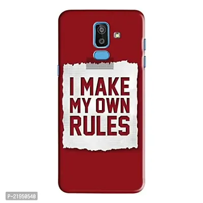 Dugvio? Polycarbonate Printed Hard Back Case Cover for Samsung Galaxy J8 / Samsung Galaxy On8 / J810G/DS (I Make My Own Rules)-thumb0