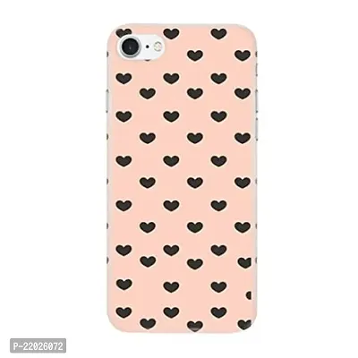 Dugvio? Printed Designer Hard Back Case Cover for iPhone 7 (Black Love in Pink Theme)