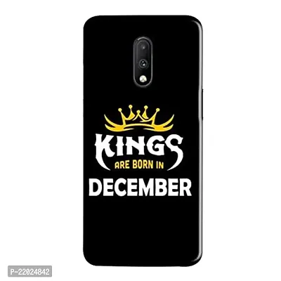 Dugvio? Printed Designer Hard Back Case Cover for OnePlus 7 (Kings are Born in December)