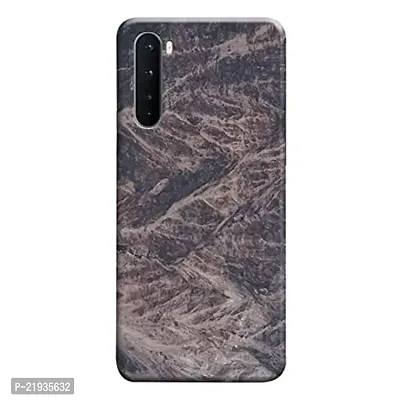 Dugvio? Polycarbonate Printed Hard Back Case Cover for OnePlus Nord (Grey Marble)-thumb0