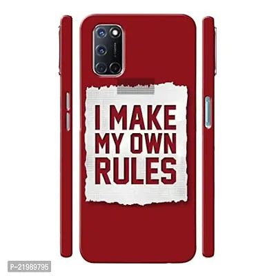 Dugvio? Printed Designer Back Cover Case for Oppo A52 - I Make My Own Rules