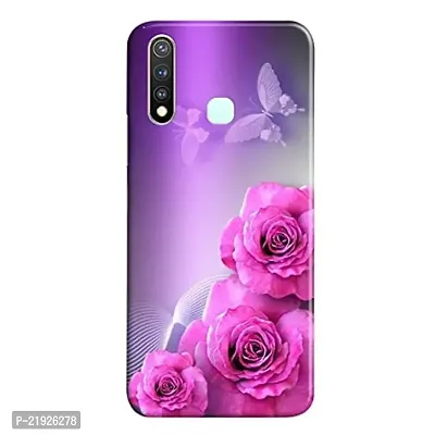 Dugvio? Polycarbonate Printed Hard Back Case Cover for Vivo Y19 (Butterfly Art)