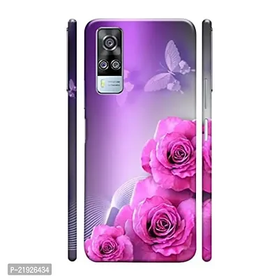 Dugvio? Polycarbonate Printed Hard Back Case Cover for Vivo Y31 (Butterfly Art)