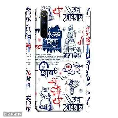 Dugvio Printed Colorful Lord Shiva Mantra, Shankara, Shiv Designer Hard Back Case Cover for Realme 6 (Multicolor)-thumb0