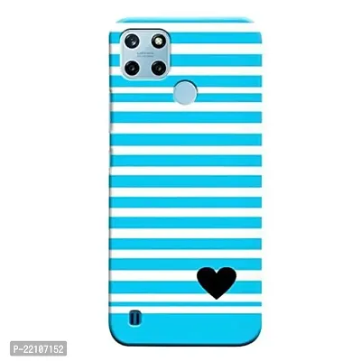 Dugvio? Printed Hard Back Cover Case for Realme C25Y - Light Blue Pattern