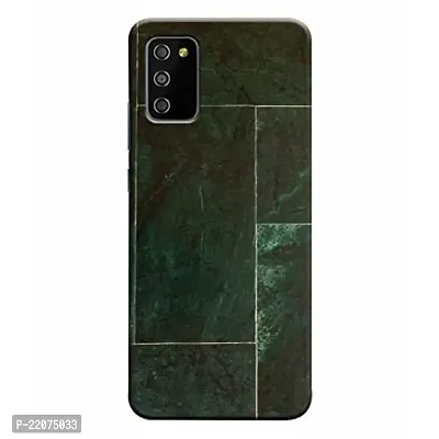 Dugvio? Printed Designer Back Cover Case for Samsung Galaxy M02S / Samsung Galaxy F02S - Green Marble