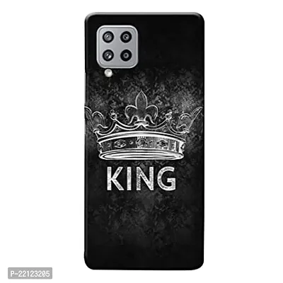 Dugvio? Printed Hard Back Case Cover Compatible for Samsung Galaxy A22 4G - King Crown, King (Multicolor)-thumb0