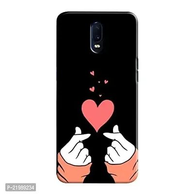Dugvio? Printed Designer Back Cover Case for Oppo R17 - Cute Pink Girls Heart-thumb0