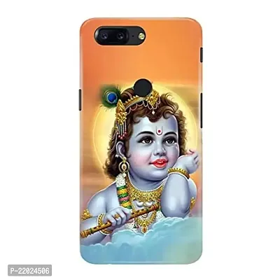 Dugvio? Printed Designer Hard Back Case Cover for OnePlus 5T (Lord Krishna Little Krishna)