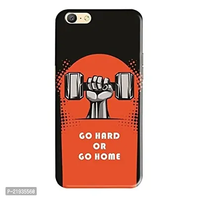Dugvio? Polycarbonate Printed Hard Back Case Cover for Oppo A71 (Go Hard or go Home)-thumb0