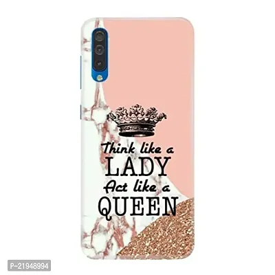 Dugvio? Polycarbonate Printed Hard Back Case Cover for Samsung Galaxy A70 / Samsung A70 / SM-A705F/DS (Think Like a Lady Quotes)